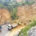 Traffic closed at Shillong By-Pass due to landslide