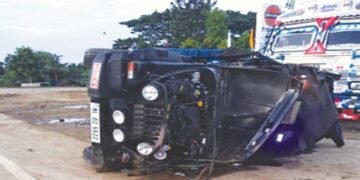 Double whammy for James as car crashes on return from Imphal