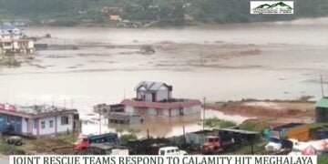 Joint rescue teams respond to calamity hit Meghalaya