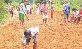 More DIY road repairs take place, this time in North Garo Hills