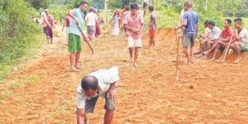 More DIY road repairs take place, this time in North Garo Hills