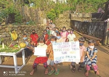 Pyngkya village take part in the World Food Day celebration