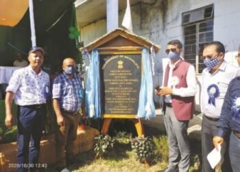 Foundation stone laid for road