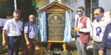 Foundation stone laid for road
