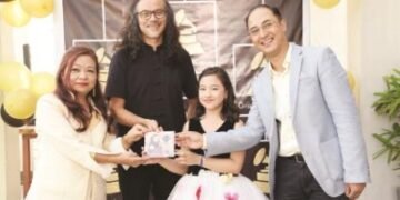 Abigail Donna Shangpliang (10), a student of Loreto Convent, Shillong, had her first music album “Rainbow”