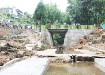 Bridge constructed under MGNREGA inaugurated at Sakhaiñ