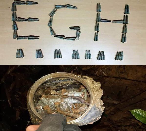 Huge cache of arms recovered from Nengmadalgre forest