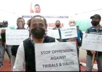 Meghalaya Cong protest against rape, murder of Dalit girl
