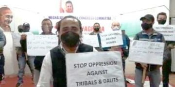 Meghalaya Cong protest against rape, murder of Dalit girl