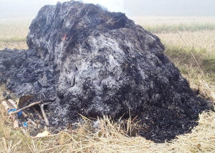 Farmer’s toil reduced to ashes by barbarous arsonists