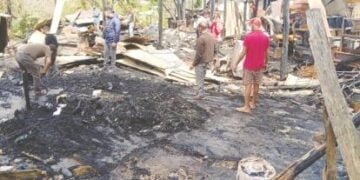 Houses gutted, residents in dilemma
