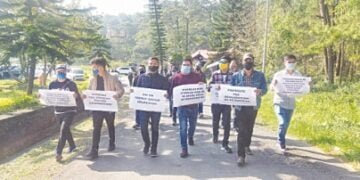 KSU protests against merit based admissions in NEHU