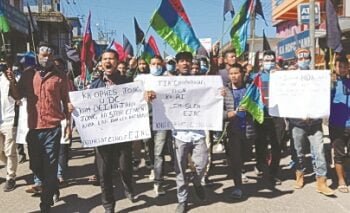 Pressure groups hit the streets to protest public hearing in Khliehriat