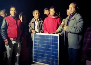 KHNAM donates solar lights to off-grid Domiasiat