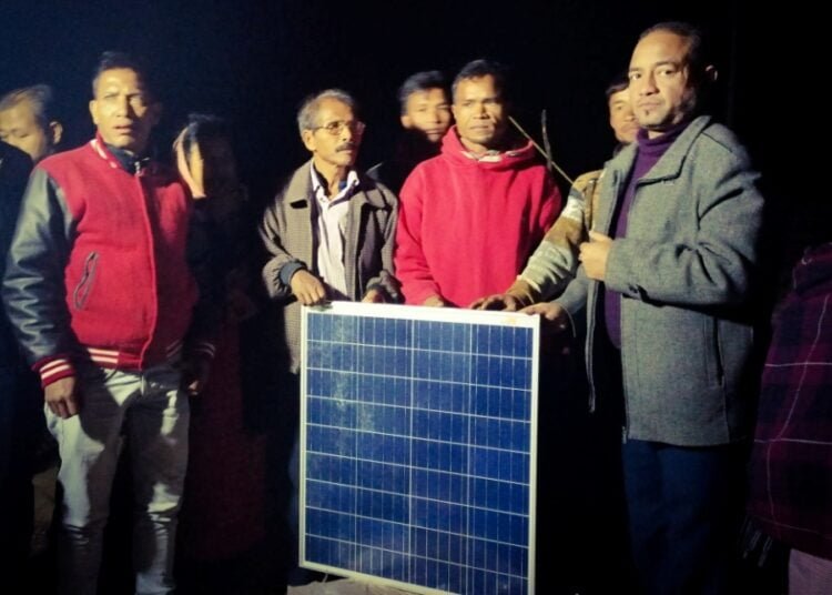 KHNAM donates solar lights to off-grid Domiasiat