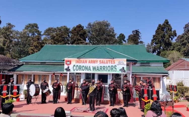 Army band plays for Corona warriors in Shillong