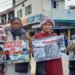 Poster campaign held in Shillong on the eve of tractor rally