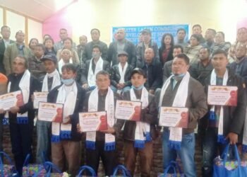 Sanitation workers felicitated in Shillong for Covid-19 efforts