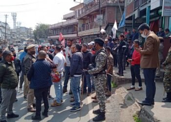 Mawlai residents take to the streets against ‘CRPF camp’