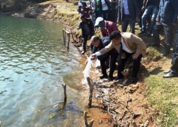 Fish Sanctuary inaugurated at Nongkhnum river island