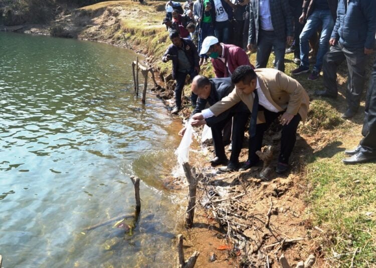Fish Sanctuary inaugurated at Nongkhnum river island