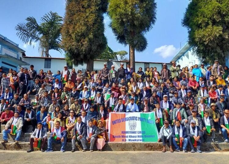 Hundreds join UDP in Mawkyrwat