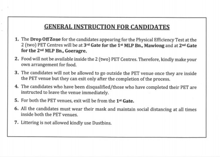 Instructions laid down for PET