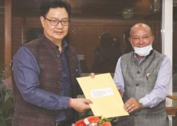 Shullai meet Rijiju for development of Cantonment ground