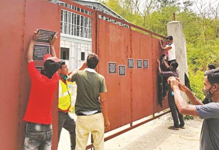 Traders protest against sale of limestone to Bangladesh market by Lafarge