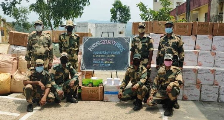 Smuggled goods seized by BSF