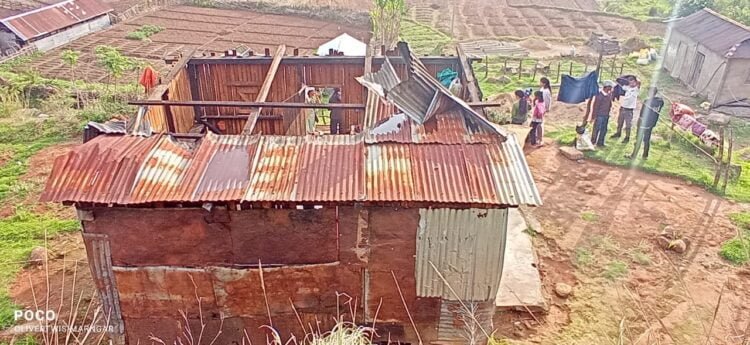 School, houses damaged by storm