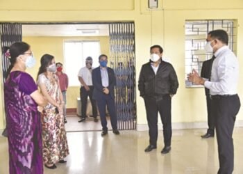 Conrad tours proposed sites for Corona Care Centres