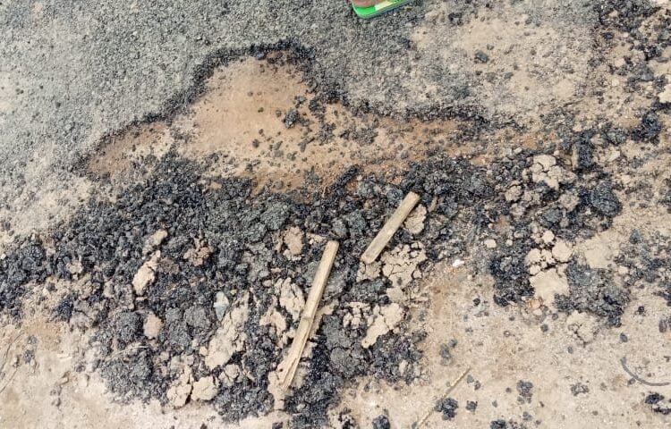 NGO protests over shoddy road repairs