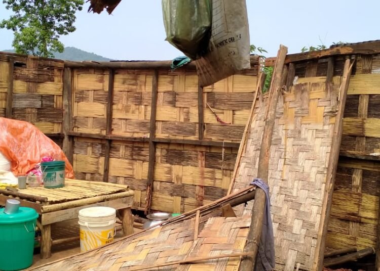 6 homes destroyed in storm