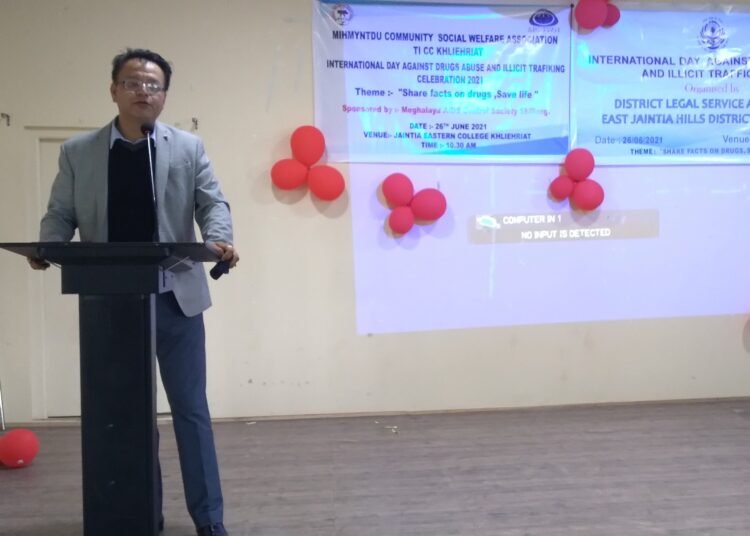 East Jaiñtia Hills observes drug abuse & illicit trafficking day