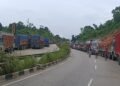 Bailey bridge renovation leaves trucks stranded in Ri Bhoi