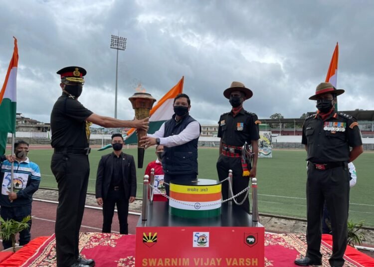 Swarnim Vijay Mashaal victory flame reaches Shillong