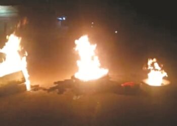 Stray tyre-burning incidents in Ri-Bhoi