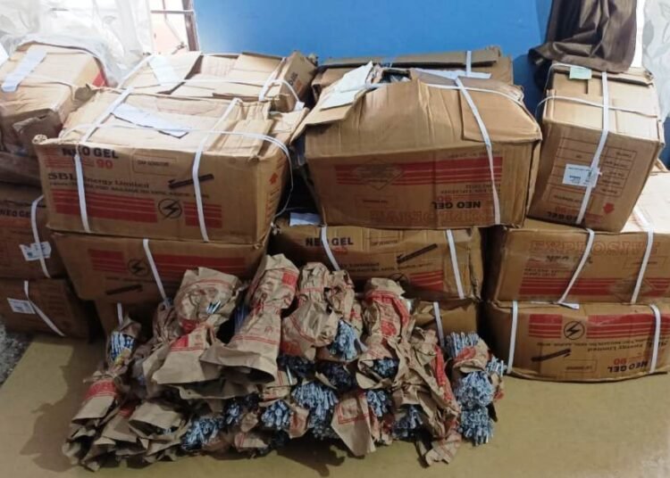 Police recover huge quantity of explosives from Byrnihat