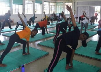 Yoga sessions prove popular in Mawkyrwat