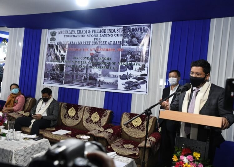 CM lays foundation stone for Khadi plaza in Barik