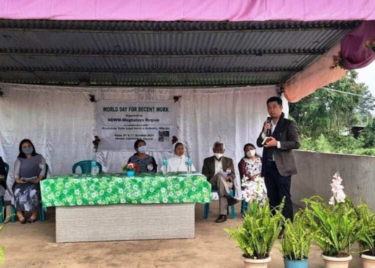 MSLSA holds legal awareness for domestic helps in Mawlai