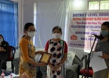 Jowai Blood Bank honours donors