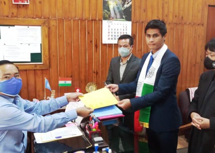 Eugene takes to the field, files papers for Mawphlang by-poll