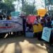 AGHSSASTA holds rally in Williamnagar demanding wages