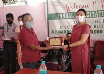 Ri Bhoi blood donors felicitated