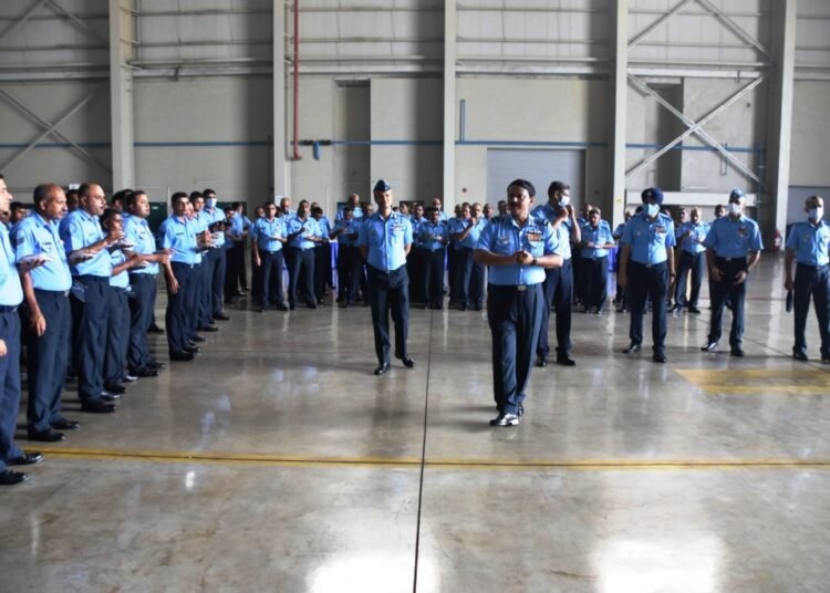 Air Marshal DK Patnaik visits Panagarh station