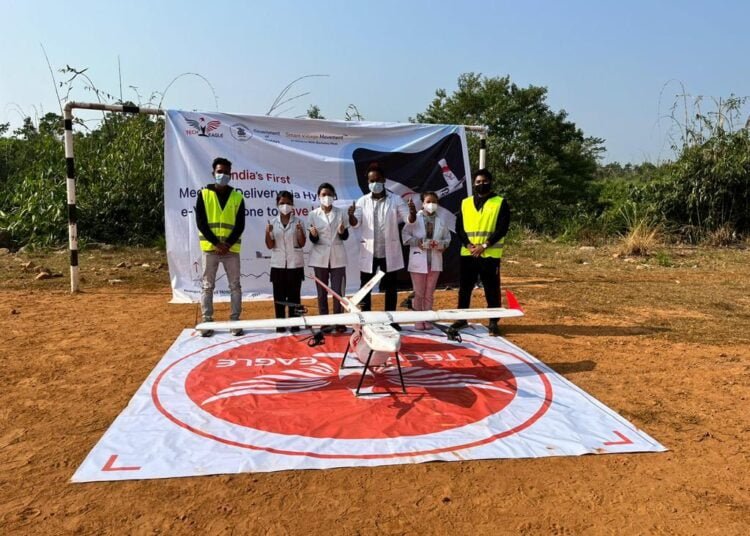 Blue sky thinking: Drone used to deliver medicines in WKH