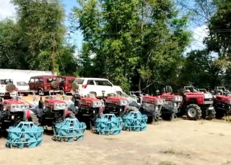 13 power tillers released to farmers in Thad