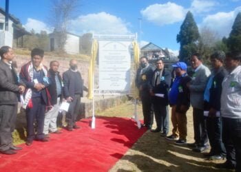 Foundation for synthetic football turf laid in Nongkrem